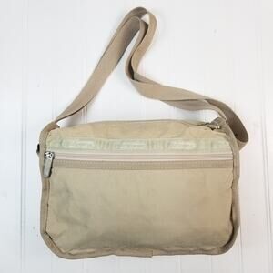 LeSportsac Vintage Crossbody Hobo Bag Khaki